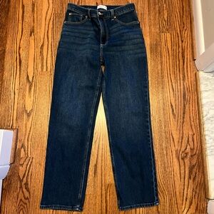 Abercrombie & Fitch Womens Jeans Blue 26/2 (26x30) 90s Straight Ultra High Rise